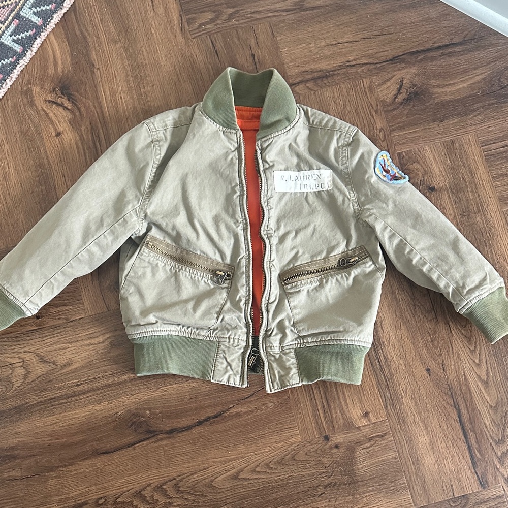 VTG Polo Ralph Lauren Fortis Tigrim Reversible Military kids Coat